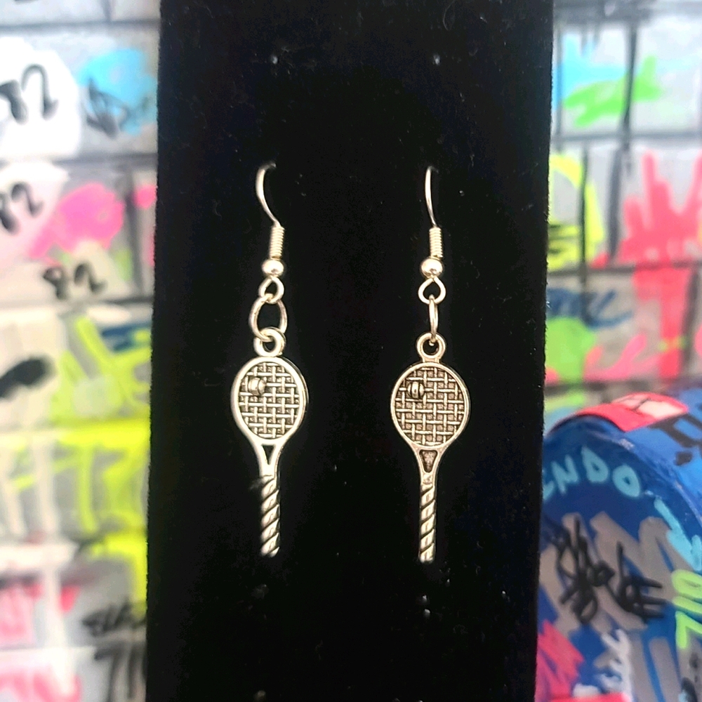 Hand Made Tennis Earrings